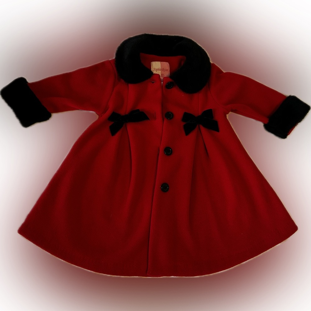 Baby girl Red coat size 18 months.